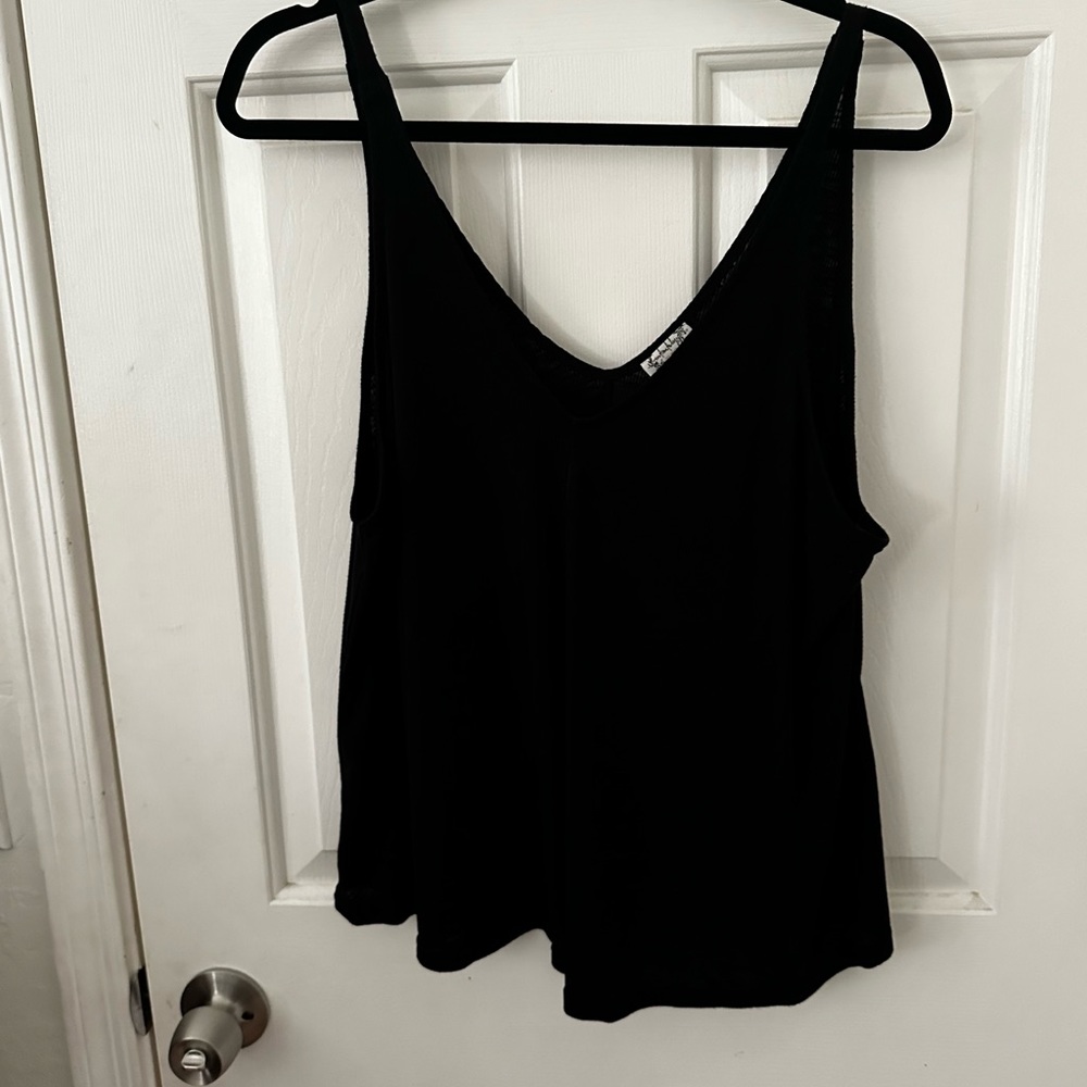 Large black tank top